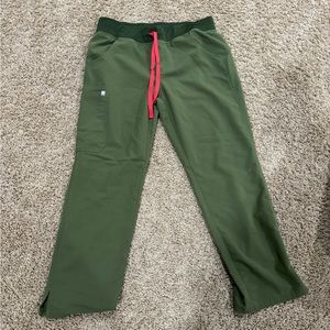 Dark olive Kade Figs scrub pants
